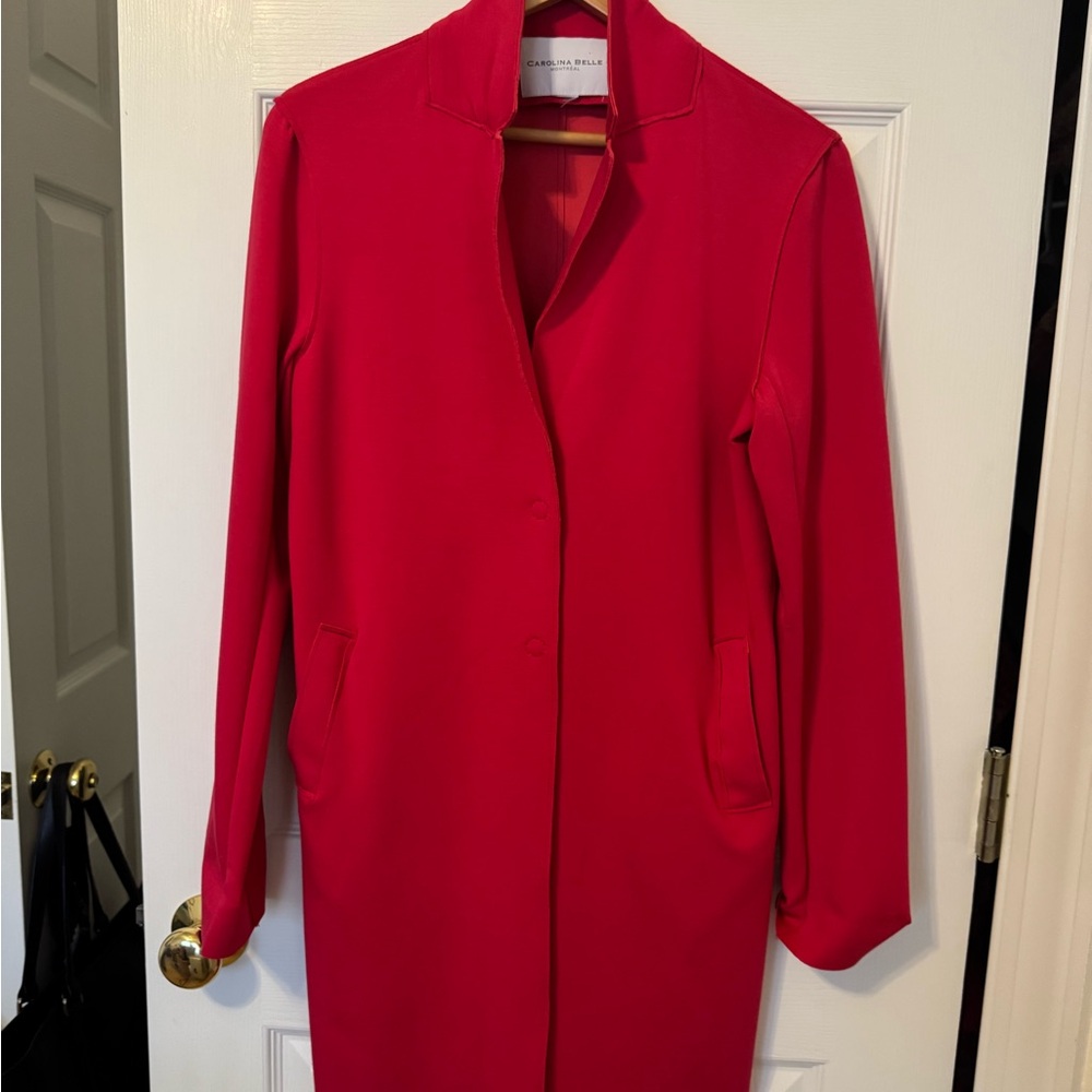 Carolina Belle Vibrant Rasberry  Trench Coat